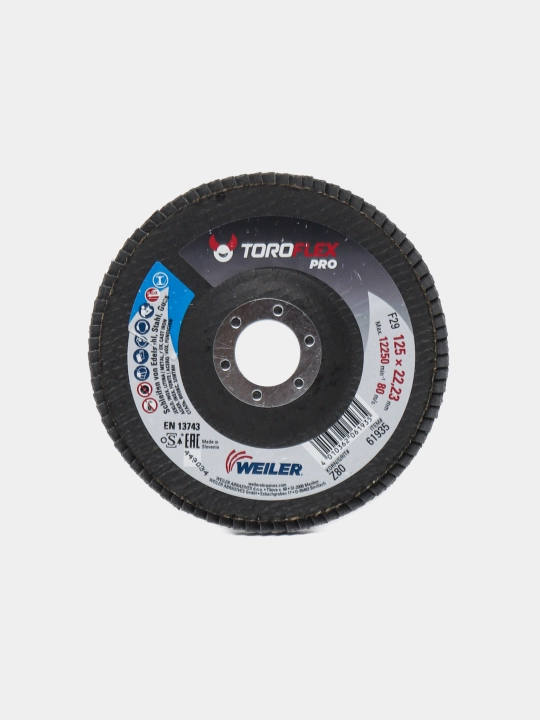 Шлифовальный диск Weiler ToroFlex ZK80, лепестковый, 125 * 22, 23 LBD-K - 