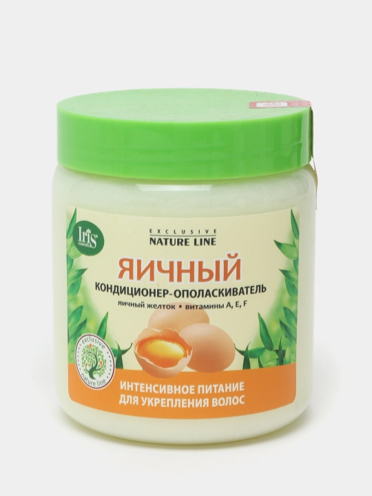 Кондиционер-ополаскиватель для волос Iris cosmetic Exclusive nature line, яичный, 500 мл - 