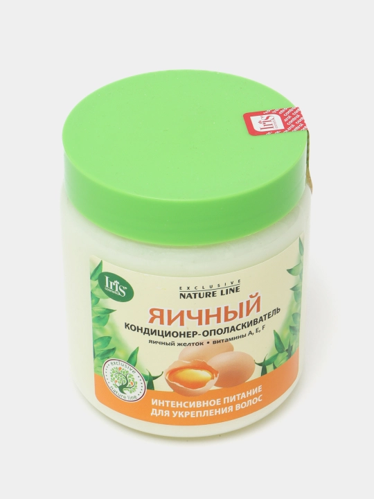 Кондиционер-ополаскиватель для волос Iris cosmetic Exclusive nature line, яичный, 500 мл
