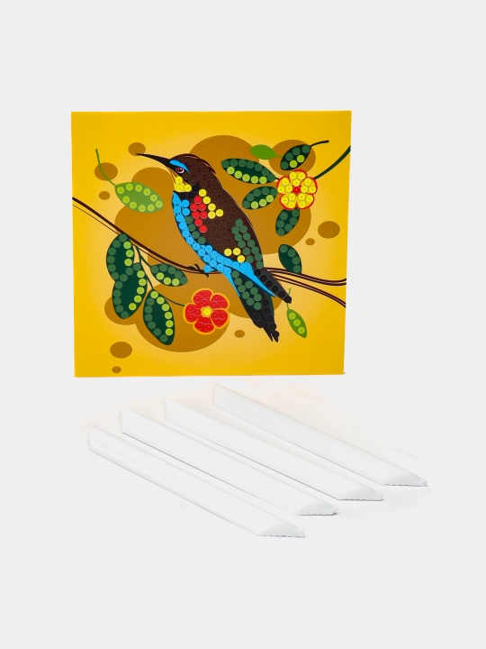 Payetli rasm "Qush" Ап-051, 20 * 25 sm