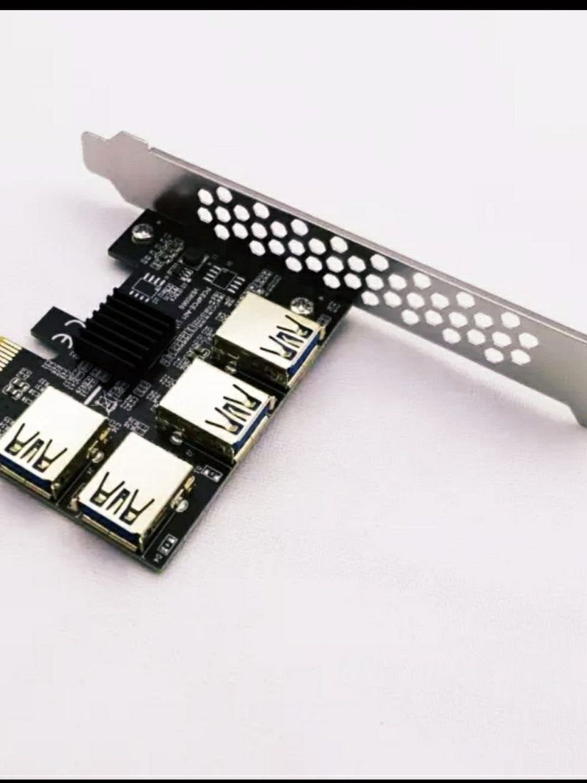 Мини PCIe до 4 PCIe 1x адаптер расширяет 4 PCI express 1x слот через ...