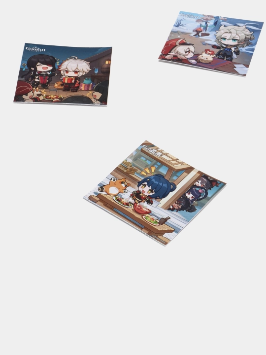 Stikerlar Genshin Impact Chibi, 5.5 sm, 10 dona