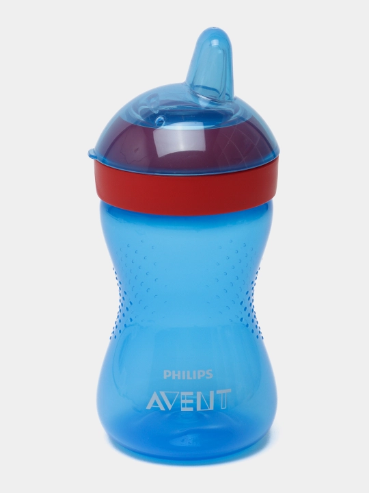Поильник Philips Avent с твердым носиком, SCF804/03, 300 мл, 9+ мес, синий/фиолетовый
