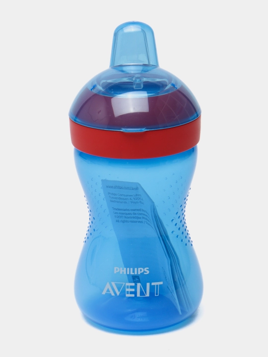 Поильник Philips Avent с твердым носиком, SCF804/03, 300 мл, 9+ мес, синий/фиолетовый
