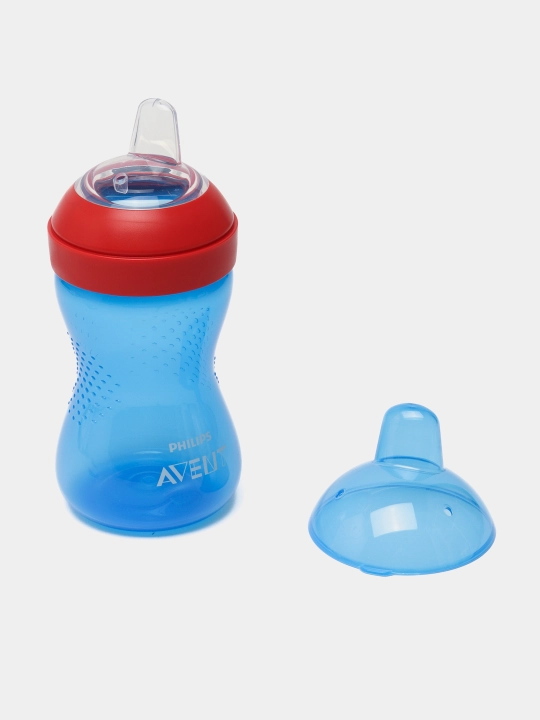 Поильник Philips Avent с твердым носиком, SCF804/03, 300 мл, 9+ мес, синий/фиолетовый