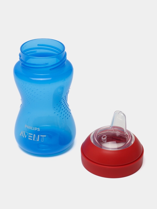 Поильник Philips Avent с твердым носиком, SCF804/03, 300 мл, 9+ мес, синий/фиолетовый