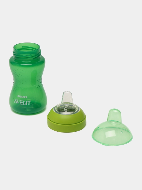 Поильник Philips Avent с твердым носиком, SCF804/03, 300 мл, 9+ мес, синий/фиолетовый