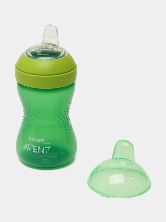 Поильник Philips Avent с твердым носиком, SCF804/03, 300 мл, 9+ мес, синий/фиолетовый