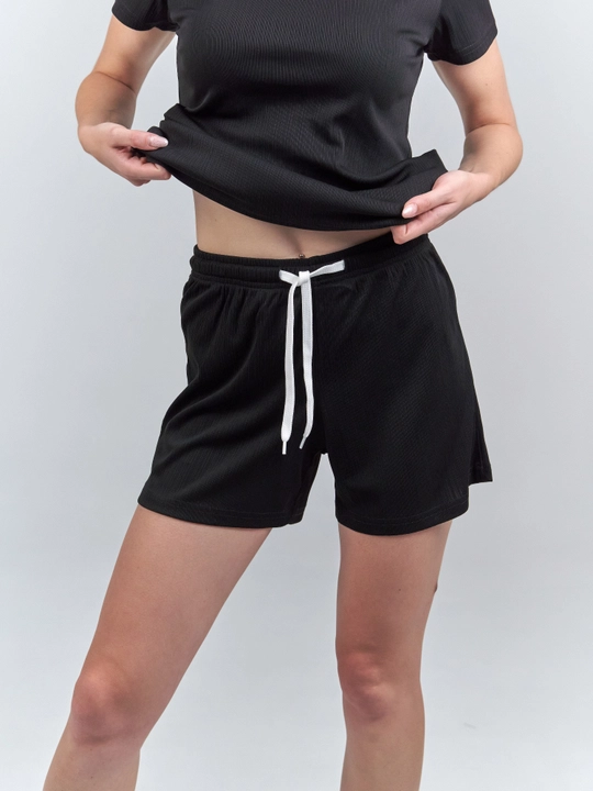 Kostyum uch qismli lapsha W10-01 BELLA, shortilar, futbolkalar, palazzo shimlar