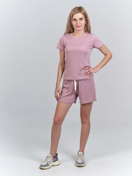 Kostyum uch qismli lapsha W10-01 BELLA, shortilar, futbolkalar, palazzo shimlar