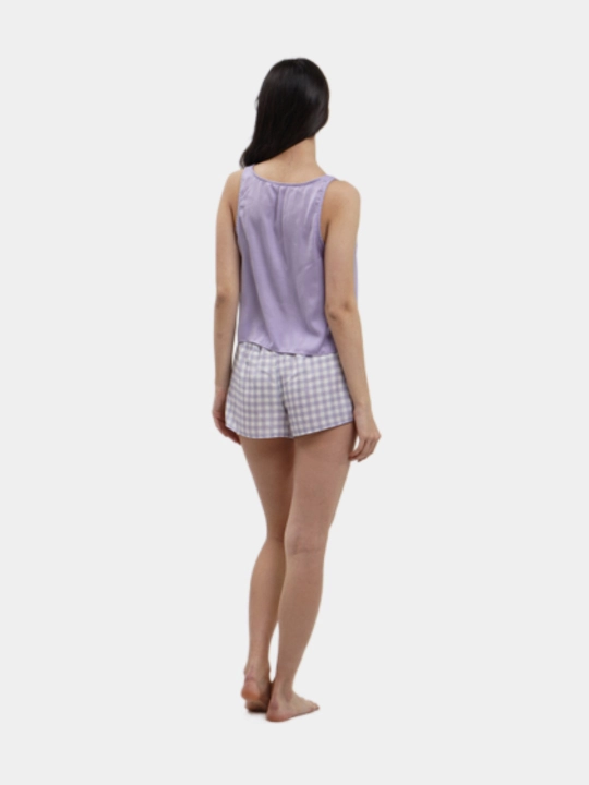 Ayollar pijama to'plami Penti, shortilar bilan, yengi kalta, yozgi