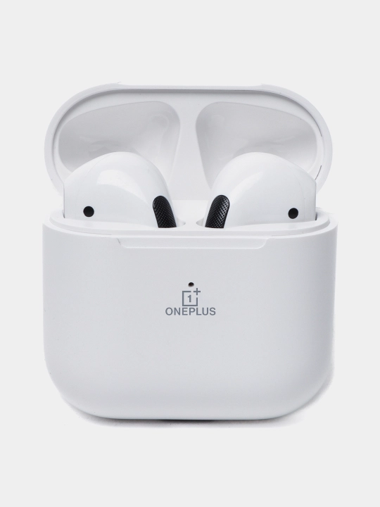 Беспроводные наушники One Plus Air — TWS-модель, с зарядным кейсом и силиконовым чехлом