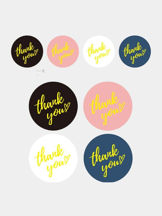 Стикер наклейки с надписью THANK YOU