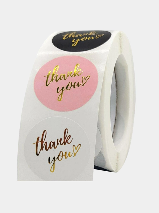 Стикер наклейки с надписью THANK YOU