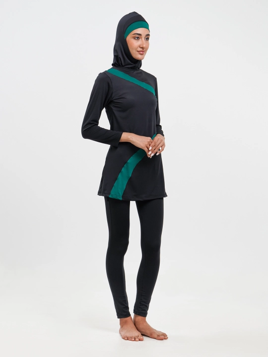 Ayollar uchun cho'milish kiyimi, yopiq, muslimalar uchun, burkini