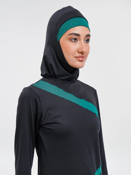 Ayollar uchun cho'milish kiyimi, yopiq, muslimalar uchun, burkini