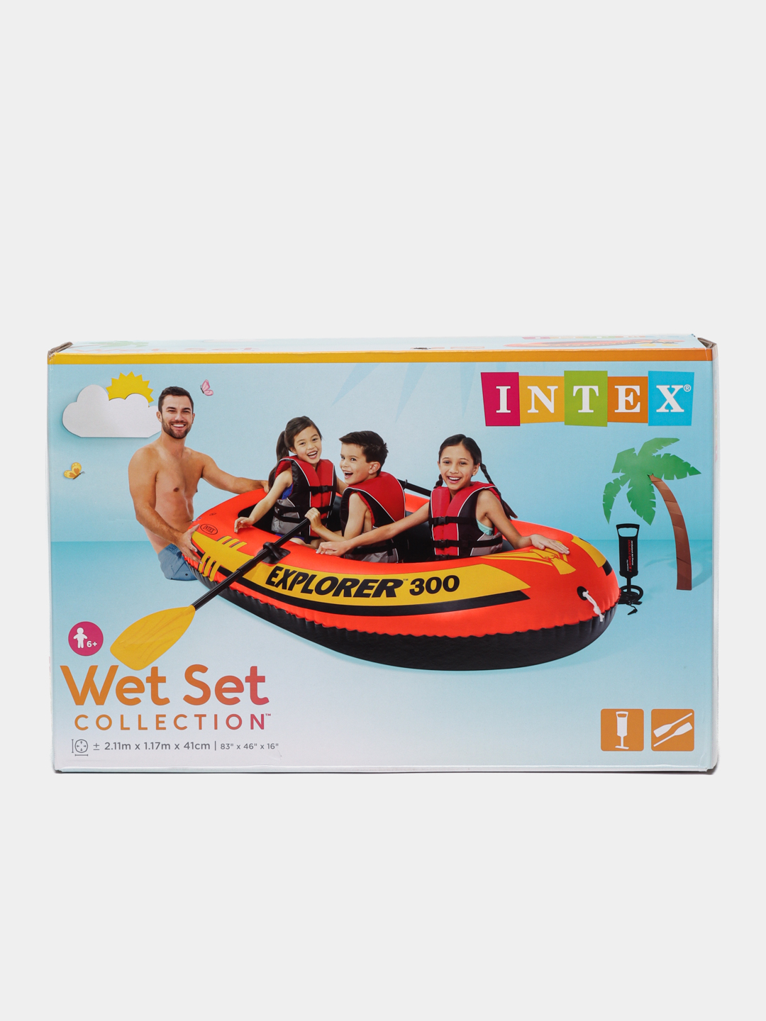 Лодка Explorer pro 300, 3 местная, 244 х 117 х 36 см - 