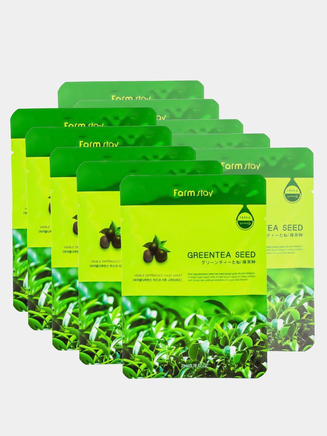 Farm stay mask. Тканевая маска Farmstay Green Tea Seed. [Farmstay] маска д/лица тканевая с зеленым чаем visible difference Mask Sheet Green Tea 23мл.. Farmstay маска-салфетка семена зелёного чая, visible difference Mask Sheet Green Tea Seed, 23мл. Тканевая маска с натуральным экстрактом зеленого чая 23 мл Farmstay.