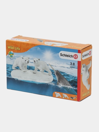 Игрушечные фигурки полярных медведей Schleich Polar Playground — TOYS-P06922B