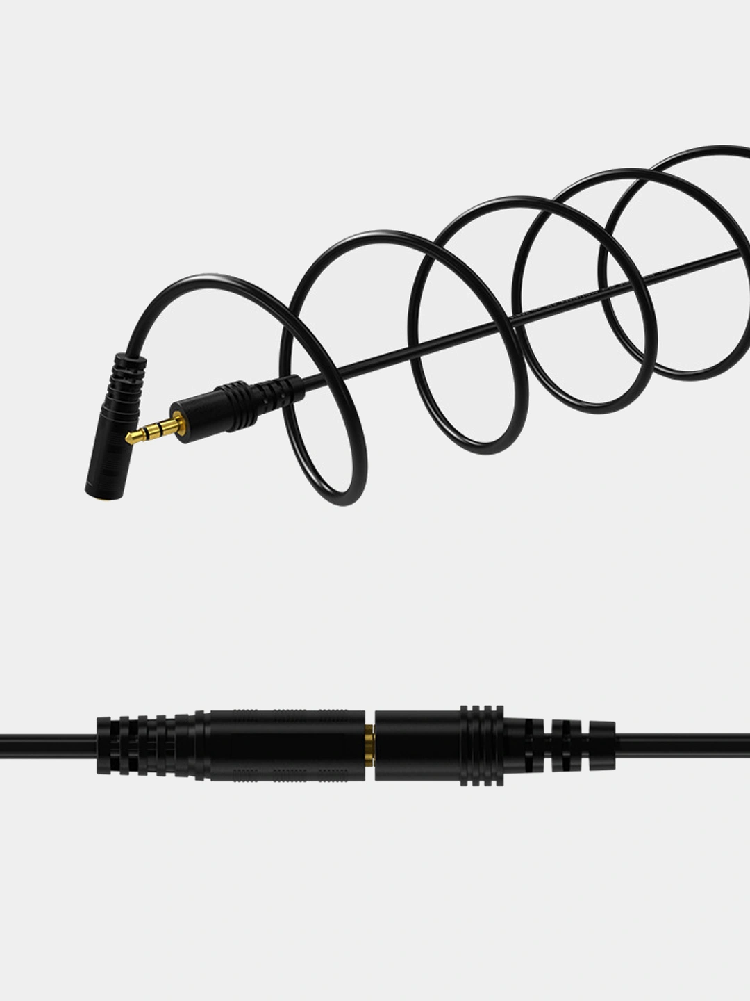 Удлинитель аудиокабеля AUX, гнездо 3.5 на штекер 3.5, 1.4 м купить по ...