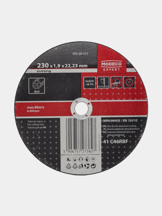 Kesish disklari MN-68-935, metall uchun, alyuminiy, 230 * 1,9 * 22,23 mm - 
