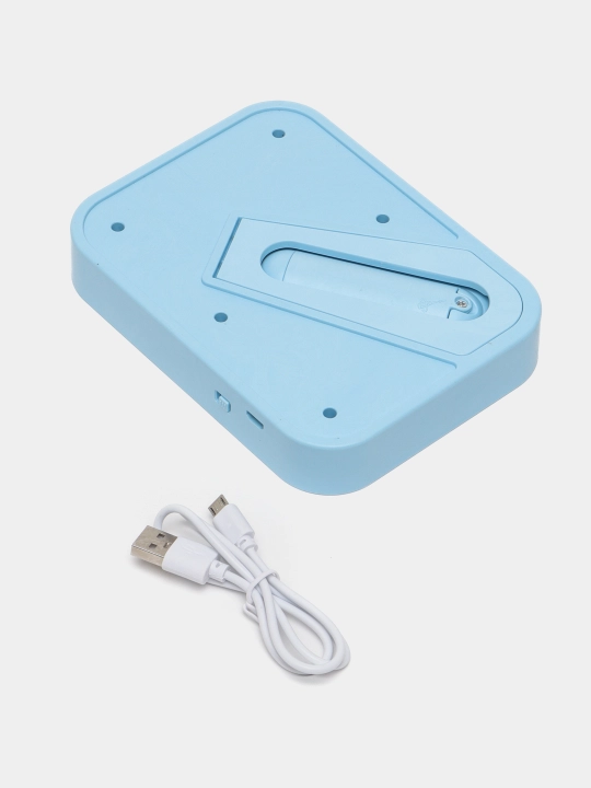 Зеркало с LED-подсветкой UnliLook CS278, пластиковый с USB, 3xAA