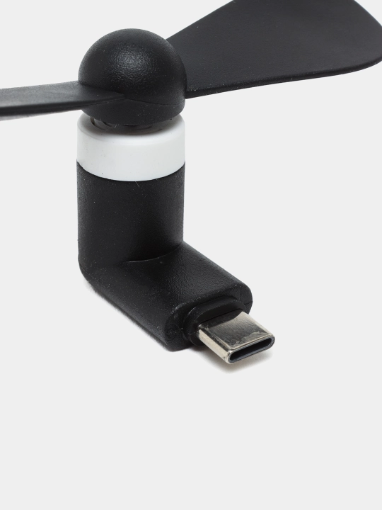 Мини вентилятор Type-C, Lightning, Micro USB для телефона и других устройств с портом