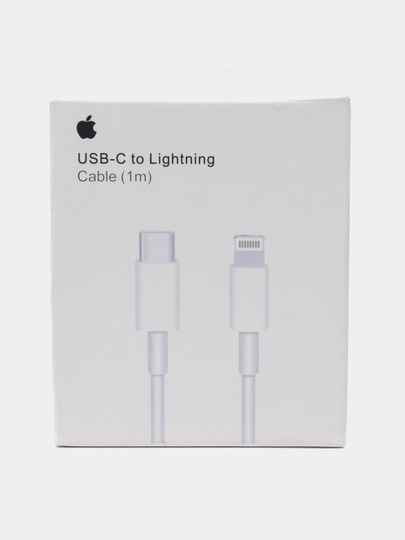 Кабель зарядный для iPhone 18/20 Вт, USB-C Lighting, 1 м