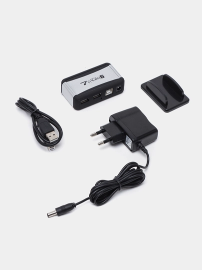 USB хаб адаптер переходник 7 портов с блоком питания