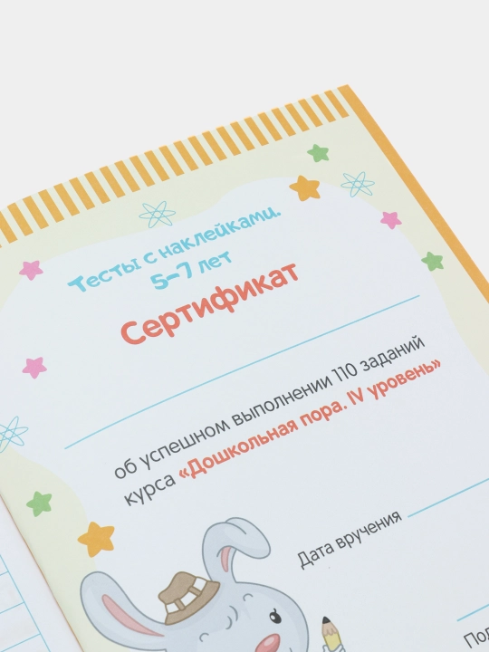 Большой курс развития дошкольника: с тестами и наклейками. Звонцова О