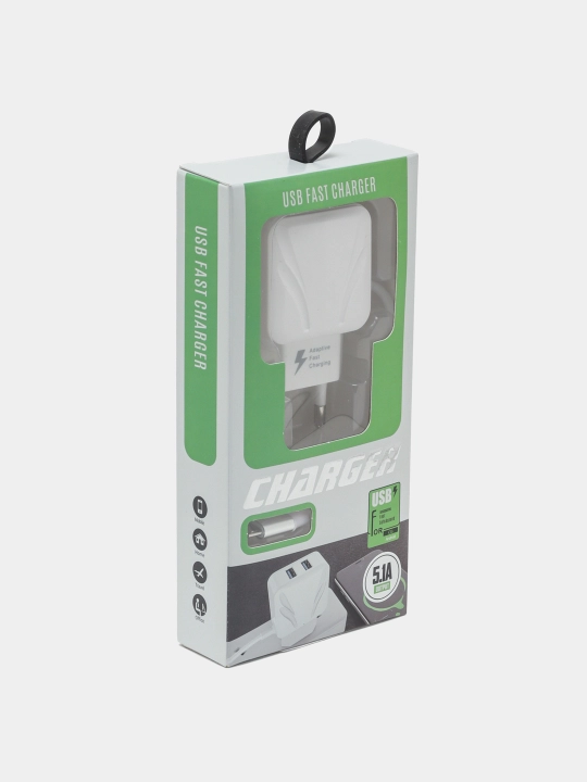 Зарядное устройство 27 Вт Adaptive Fast Charger 5.1A, micro USB A0096/97
