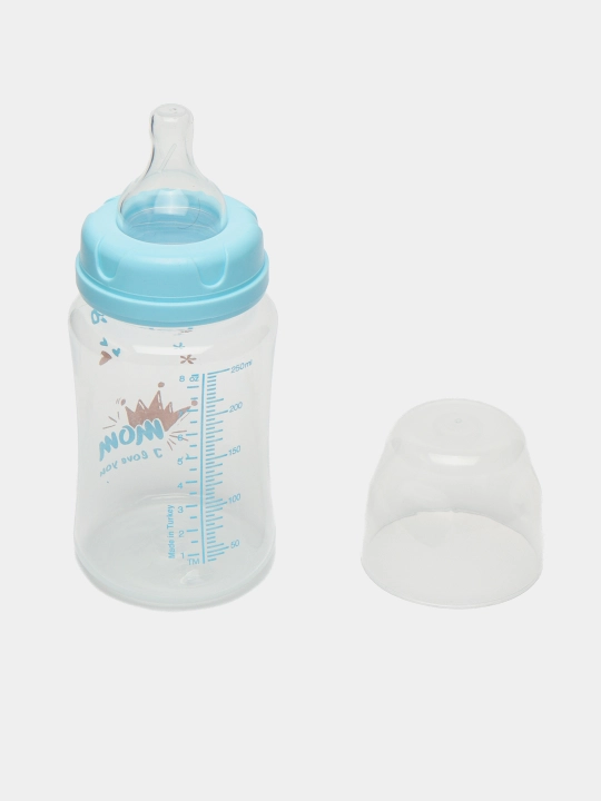 Keng bo'yinli oziqlantirish shishasi Bebeneo, 250 ml