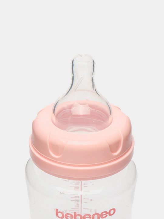 Keng bo'yinli oziqlantirish shishasi Bebeneo, 250 ml