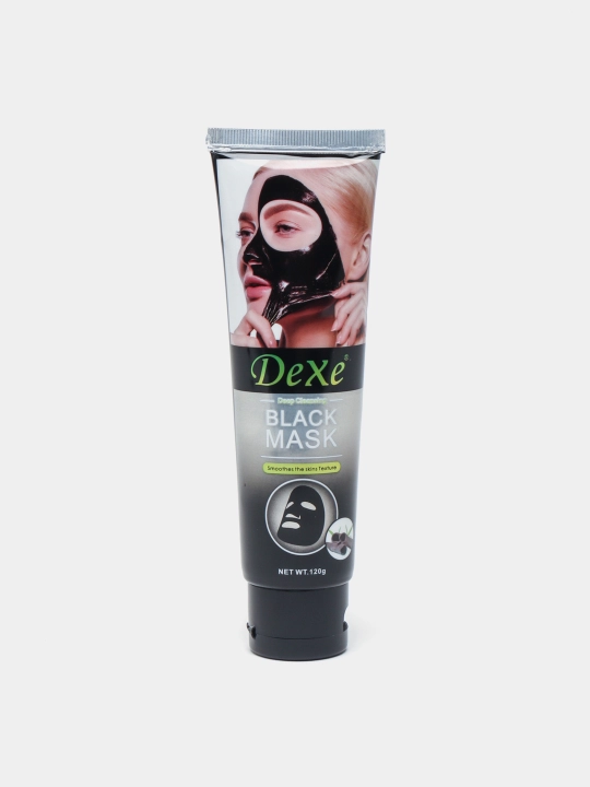 Черная маска-пленка для лица от черных точек и акне Dexe, 120 г - 