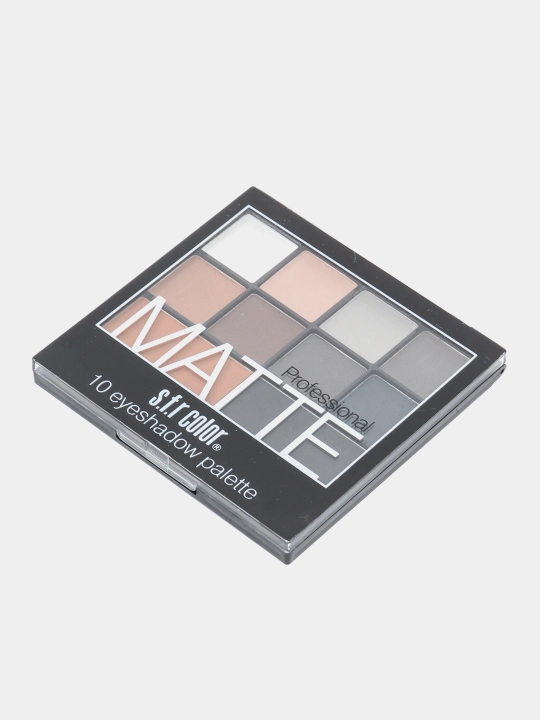 Палетка матовых теней для век Matte Eyeshadow Palette, 10 оттенков