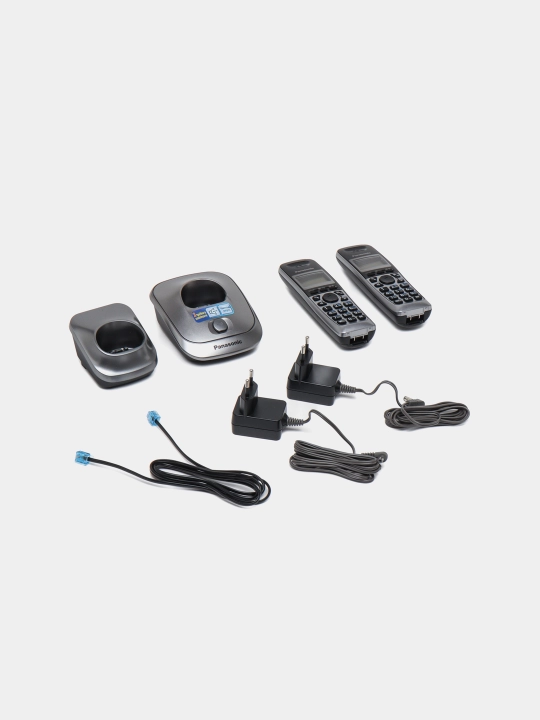 Simsiz telefon Panasonic KX-TG2512UA, metall kulrang
