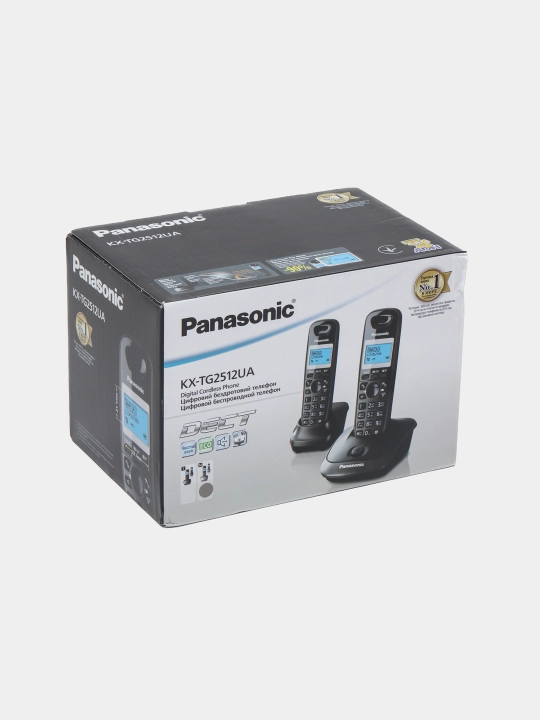 Simsiz telefon Panasonic KX-TG2512UA, metall kulrang