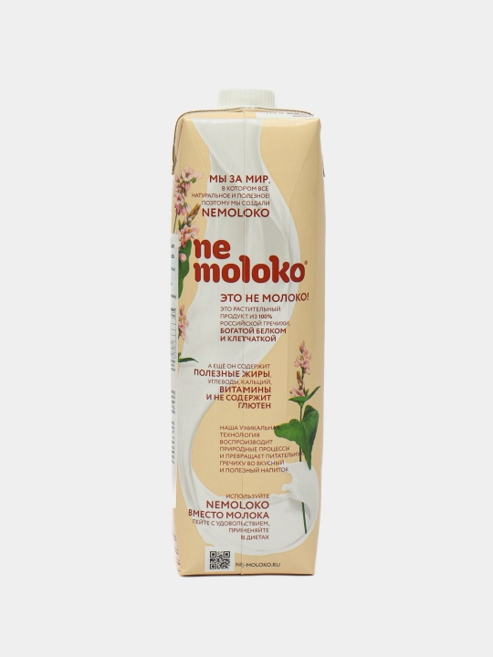 Растительное молоко "Nemoloko" гречневое Лайт 1,5%, 1л