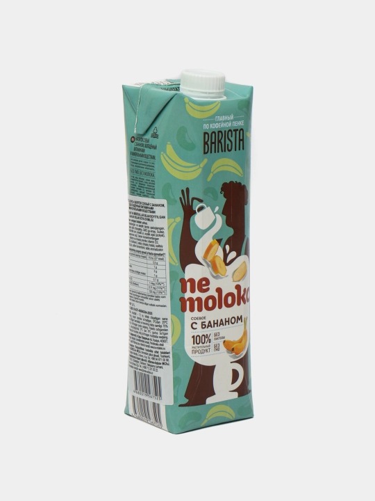 Растительное молоко "Nemoloko" соевое с бананом, 1 л