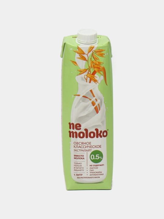 O'simlik suti "Nemoloko" jo'xori klassik Extralight, 0,5%, 1 litr - 