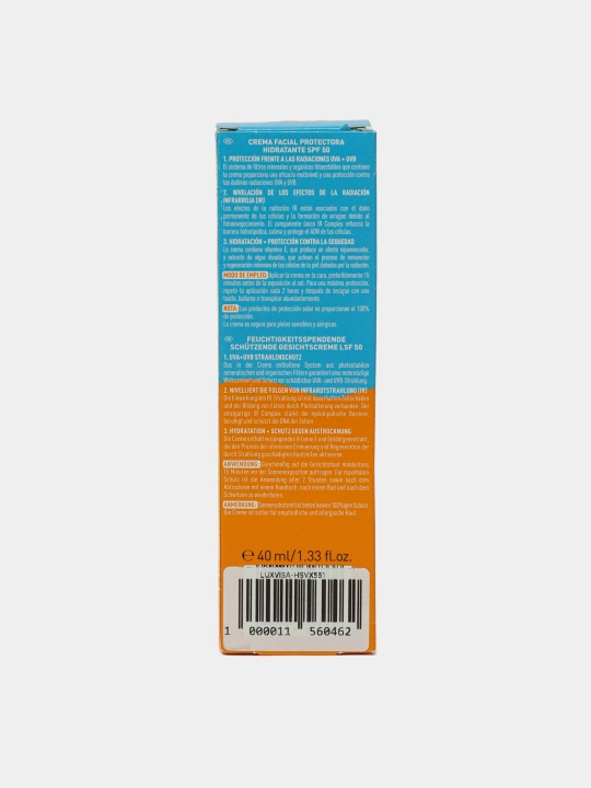 Yuz uchun quyoshdan himoya qiluvchi krem Lirene SPF 50+ UVA Max, 40 ml