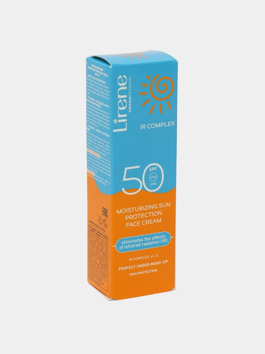 Yuz uchun quyoshdan himoya qiluvchi krem Lirene SPF 50+ UVA Max, 40 ml