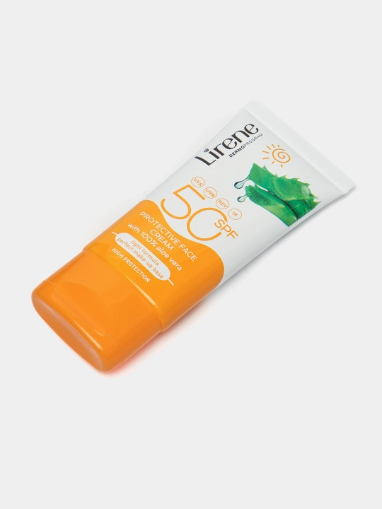 Защитная эмульсия для лица Lirene Алоэ вера SPF50, 50 мл