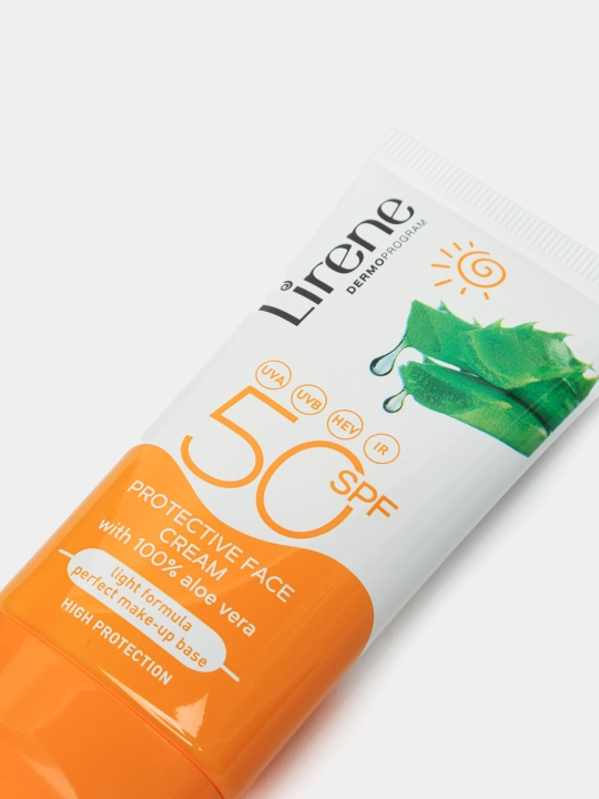 Защитная эмульсия для лица Lirene Алоэ вера SPF50, 50 мл