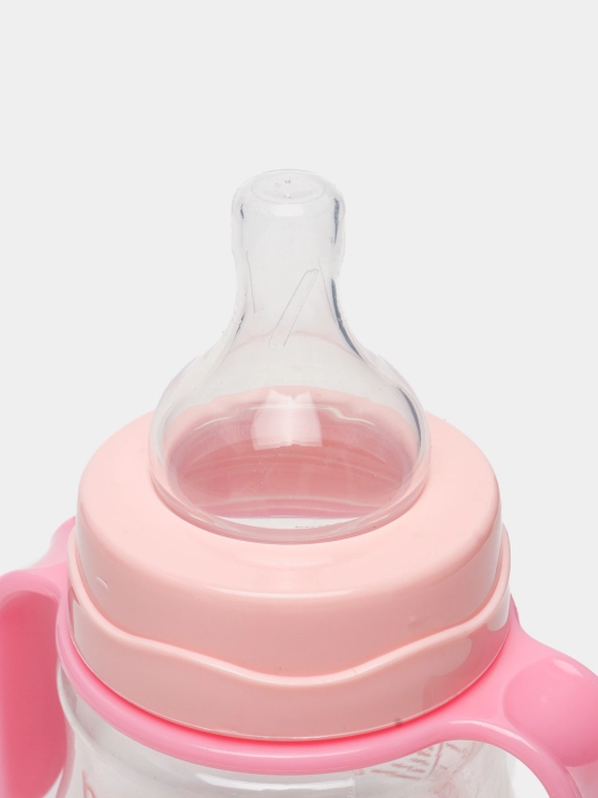 Oziqlantiruvchi shisha oval tutqichli, keng bo'yin bilan, 150 ml