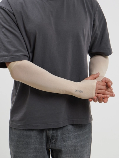 Нарукавники против солнечных лучей Tattoo, 2 шт 50-55 см — AUTO422-TATTOO-БЕЖЕВ