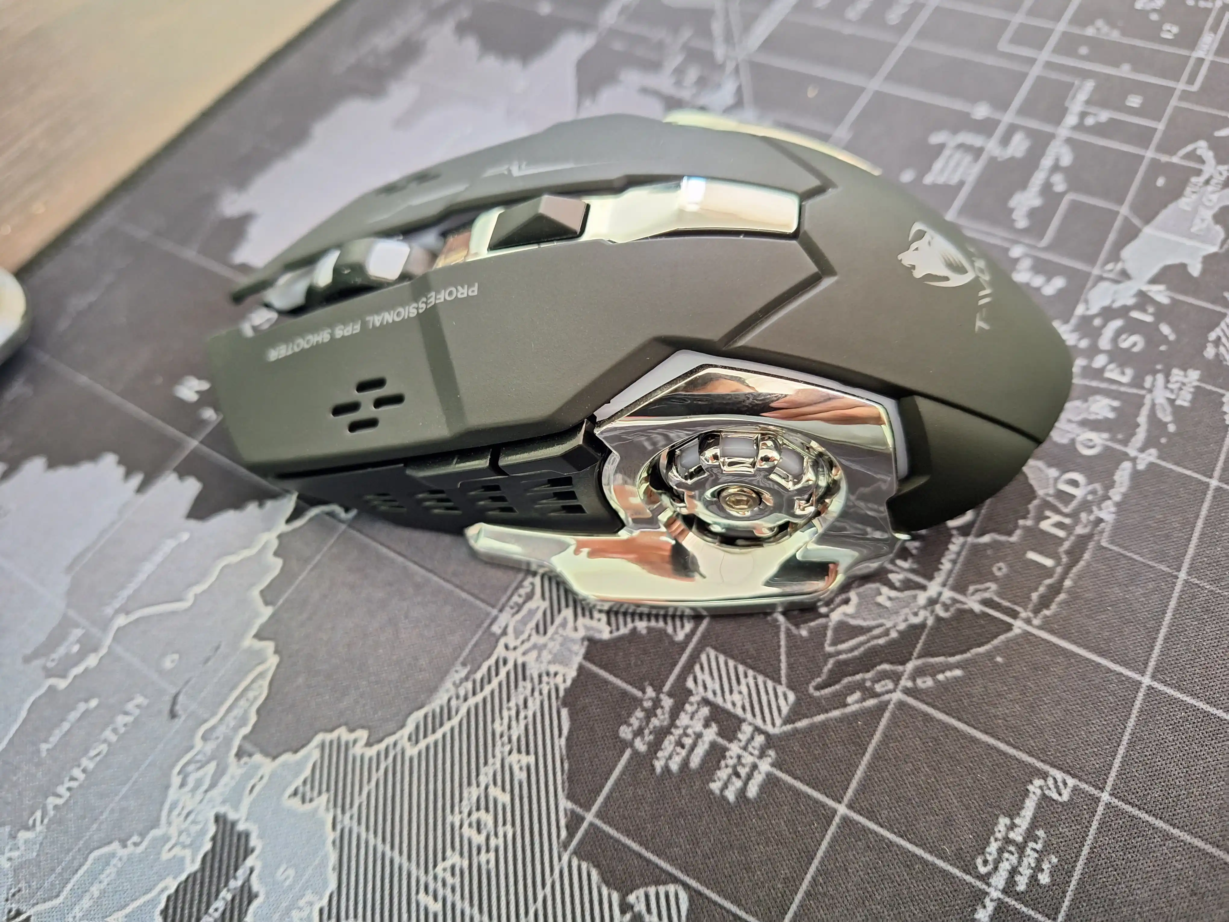 Simsiz oyin sichqonchasi, T-WOLF Q13 RGB, qayta zaryadlanuvchi, tovushsiz ergonomik