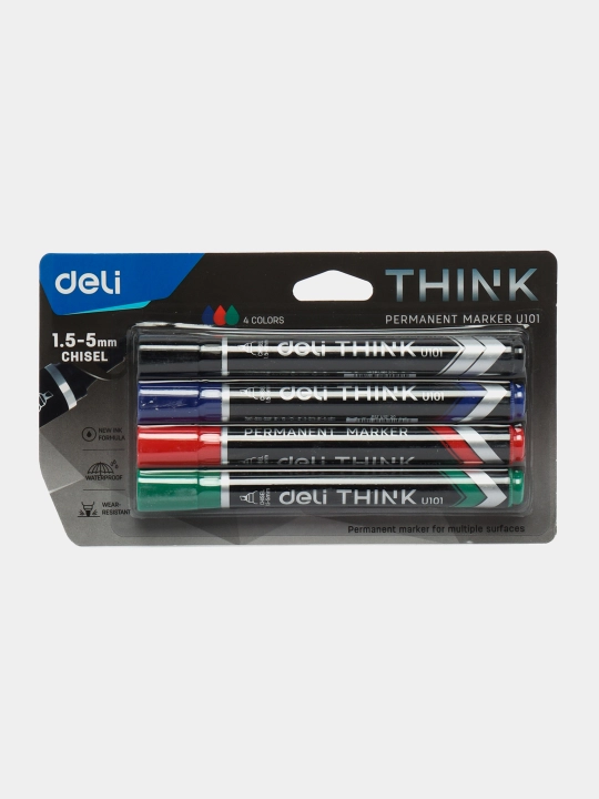 Doimiy marker Deli 10101, 4 dona - 