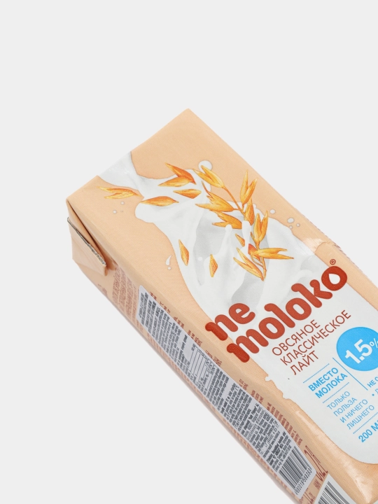 O'simlik suti "Nemoloko" jo'xori Yengil 1,5%, 200 ml