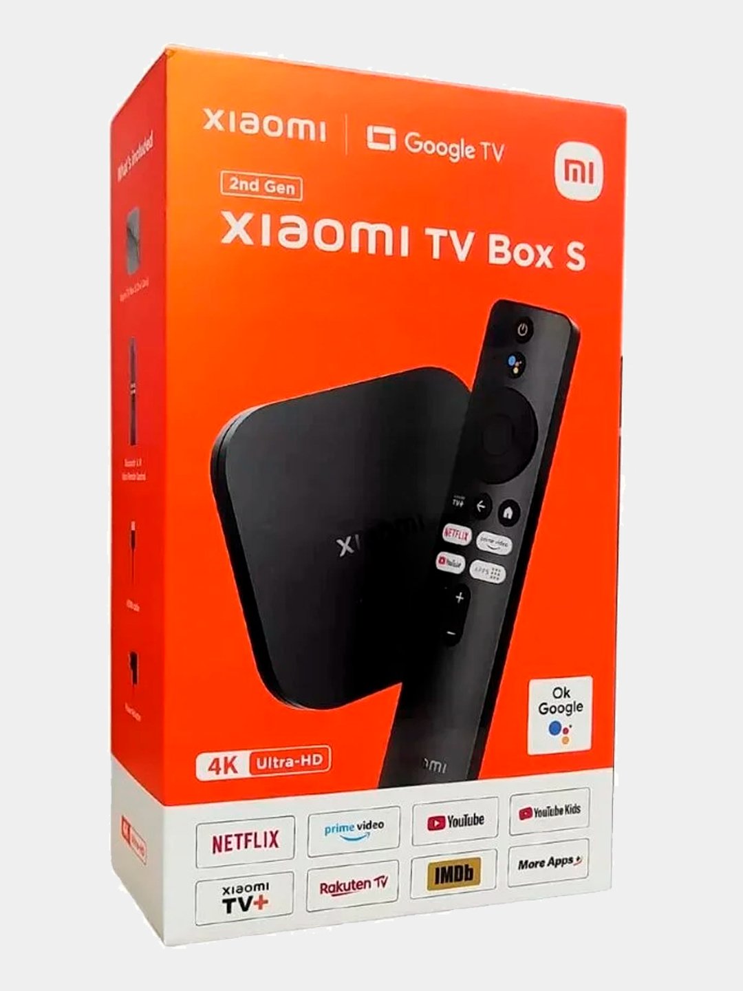 ТВ-приставка Xiaomi Mi Box S 2nd Gen 4K, 2-го поколения smart tv, tv box  купить по низким ценам в интернет-магазине Uzum (641531)